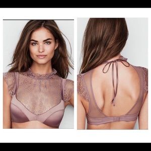 Victoria’s Secret Dream Angel Lined plunge Underwire Hight Neck Bra. NWT